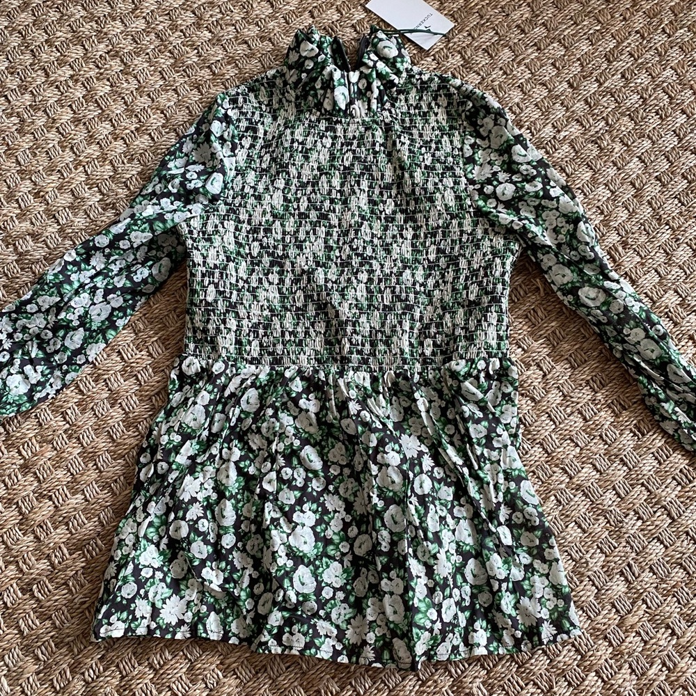 NWT Tuckernuck Rowen Smocked Ruffle Top Sz XS